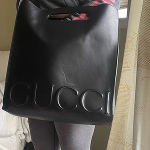 G5 Gucci XL Leather Tote Handbag
